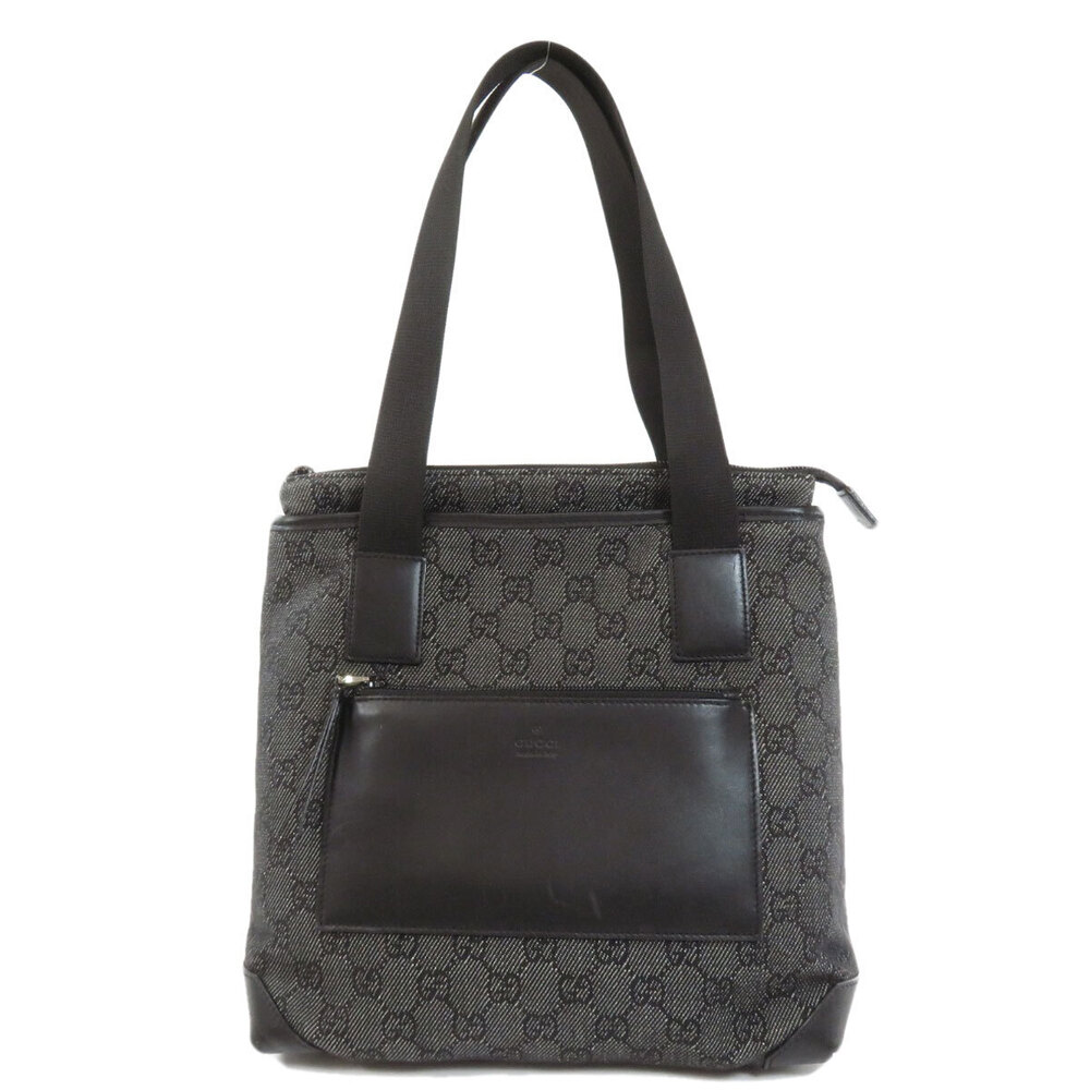 Gucci bag black GG tote leather canvas - Picture 11 of 11